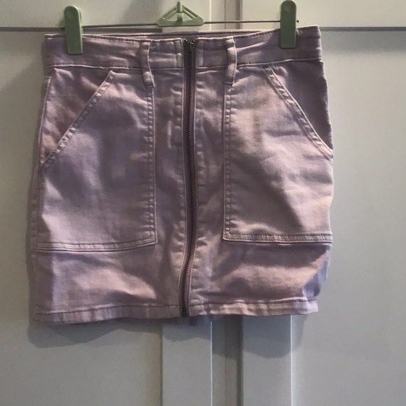 Art Class Purple Jean Skirt - Picture 1 of 3